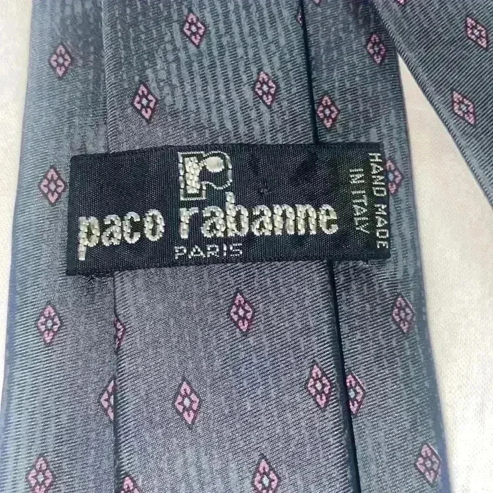 Vintage Paco Rabanne 100% silk tie